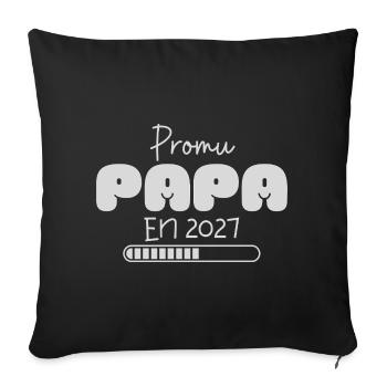 Promoted to Dad in 2027 Announcement Pregnancy Dad Future Dad - Sofa pillowcase 17,3'' x 17,3'' (45 x 45 cm) - black - Front
