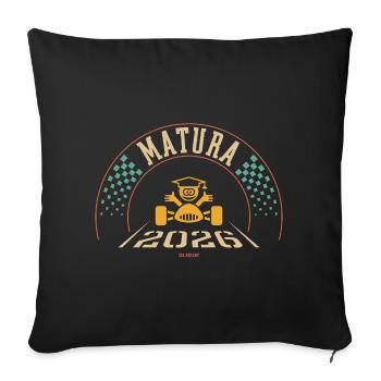 Matura 2026 (Matura / Finish / 4C) - Sofa pillowcase 17,3'' x 17,3'' (45 x 45 cm) - black - Front