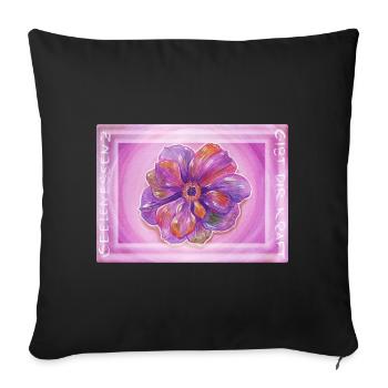 Soul Essence - April 2026 - Sonja von Staden - Sofa pillowcase 17,3'' x 17,3'' (45 x 45 cm) - black - Front