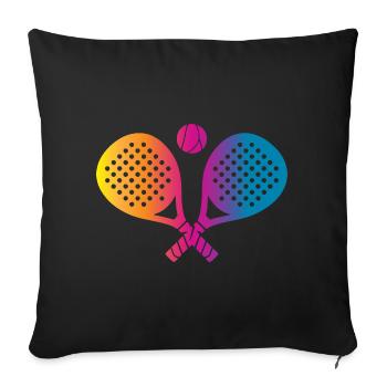 Padel Sport - Sofa pillowcase 17,3'' x 17,3'' (45 x 45 cm) - black - Front
