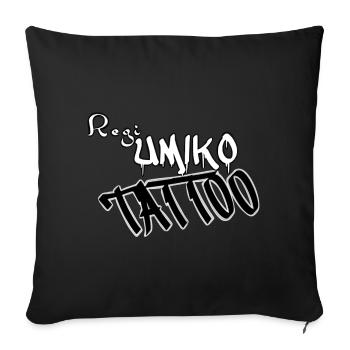 Regi Umiko Tattoo - Sofakissenbezug 45 x 45 cm - Schwarz - Vorne