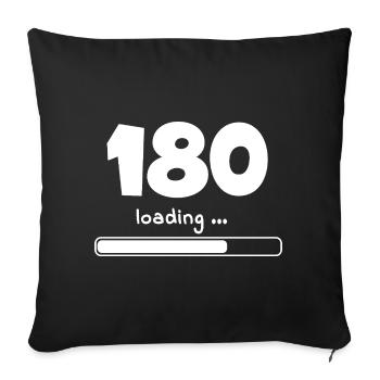 Dart-180-loading - Sofakissenbezug 45 x 45 cm - Schwarz - Vorne