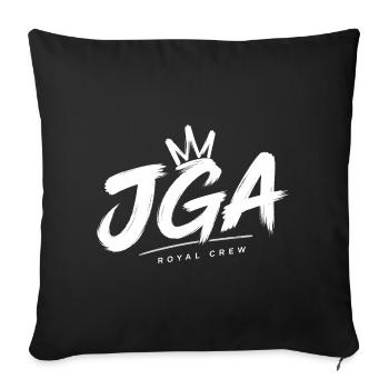 JGA Royal Crew Shirt - Sofakissenbezug 45 x 45 cm - Schwarz - Vorne
