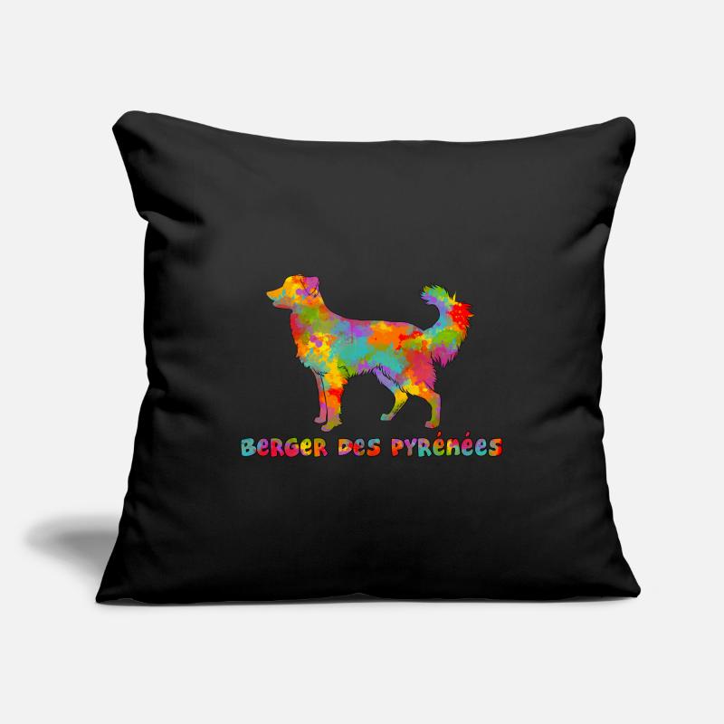Shepherd of the Pyrenees Face Rase Multicolore Sofa pillowcase 17,3'' x 17,3'' (45 x 45 cm)