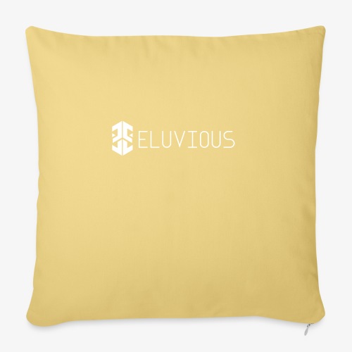 Eluvious | With Text - Sofa pillowcase 17,3'' x 17,3'' (45 x 45 cm)