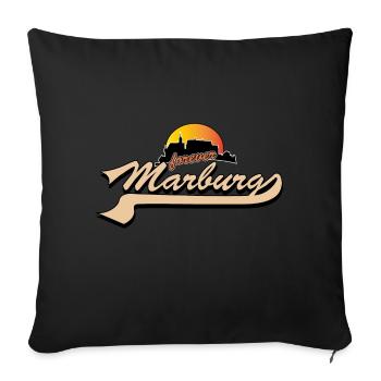 pour toujours Marburg - Housse de coussin décorative 45 x 45 cm - noir - Devant