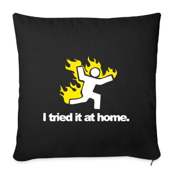 Chimie Science Physique Dire Drôle - Housse de coussin décorative 45 x 45 cm - noir - Devant