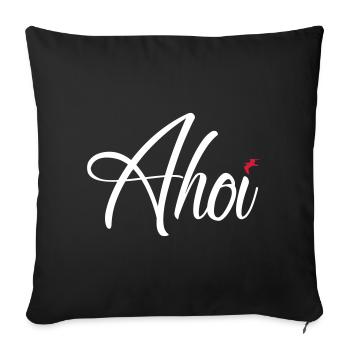 Ahoi - Sofakissenbezug 45 x 45 cm - Schwarz - Vorne
