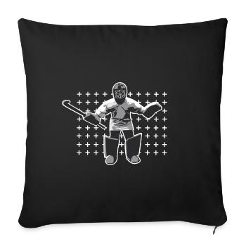 Hockey Goalie - Sofakissenbezug 45 x 45 cm - Schwarz - Vorne