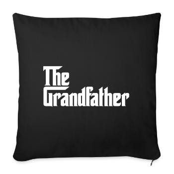 Le grand-père grand-père - Housse de coussin décorative 45 x 45 cm - noir - Devant