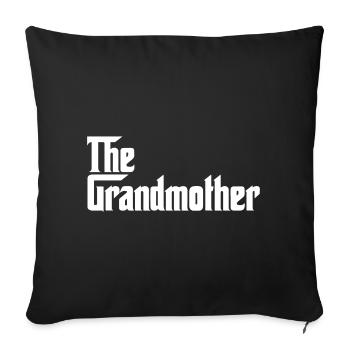 La grand-mère grand-mère - Housse de coussin décorative 45 x 45 cm - noir - Devant