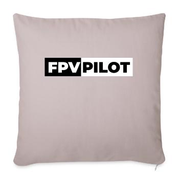 FPV PILOT - Sofakissenbezug 45 x 45 cm - helles Taupe - Vorne