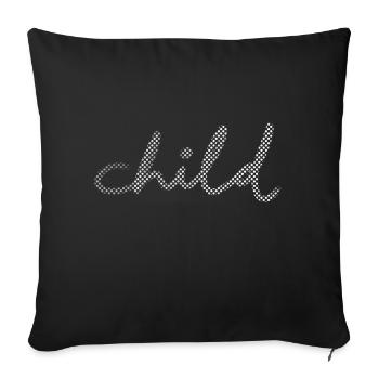 Child Children - Sofa pillowcase 17,3'' x 17,3'' (45 x 45 cm) - black - Front
