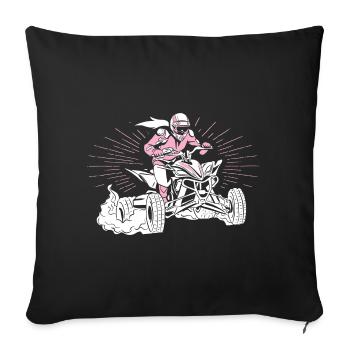 Quad - Sofakissenbezug 45 x 45 cm - Schwarz - Vorne