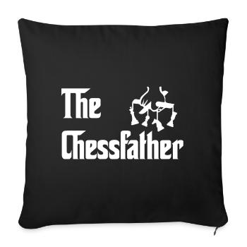 The Chessfather Chess Player Dad - Sofa pillowcase 17,3'' x 17,3'' (45 x 45 cm) - black - Front