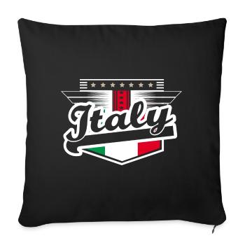 Italy Football Footballer Gift Idea - Sofa pillowcase 17,3'' x 17,3'' (45 x 45 cm) - black - Front