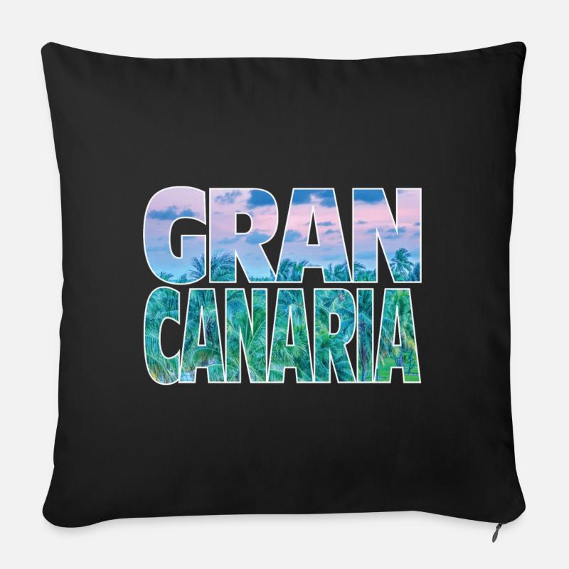 Gran Canaria - Sofakissenbezug 45 x 45 cm - Schwarz