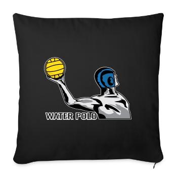 Wasserball Water Polo - Sofa pillowcase 17,3'' x 17,3'' (45 x 45 cm) - black - Front