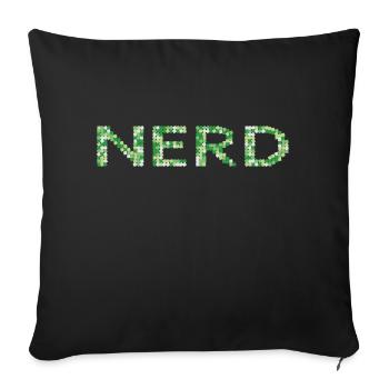 Nerd - L’avenir vous appartient - Housse de coussin décorative 45 x 45 cm - noir - Devant