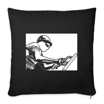 Weld - Sofa pillowcase 17,3'' x 17,3'' (45 x 45 cm) - black - Front