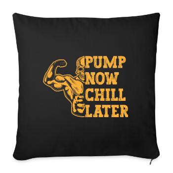 Fitness Motivation Bodybuilder Lift Now Break - Housse de coussin décorative 45 x 45 cm - noir - Devant