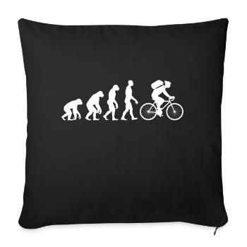 Evolution Cycling Cycling Biker Cycling - Sofa pillowcase 17,3'' x 17,3'' (45 x 45 cm) - black - Front