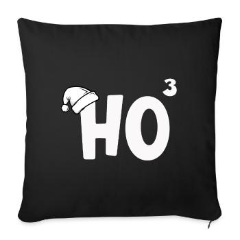HO³ Christmas Formula - Sofakissenbezug 45 x 45 cm - Schwarz - Vorne