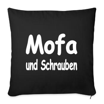 Moped - Sofa pillowcase 17,3'' x 17,3'' (45 x 45 cm) - black - Front