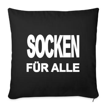 Chaussettes - Housse de coussin décorative 45 x 45 cm - noir - Devant
