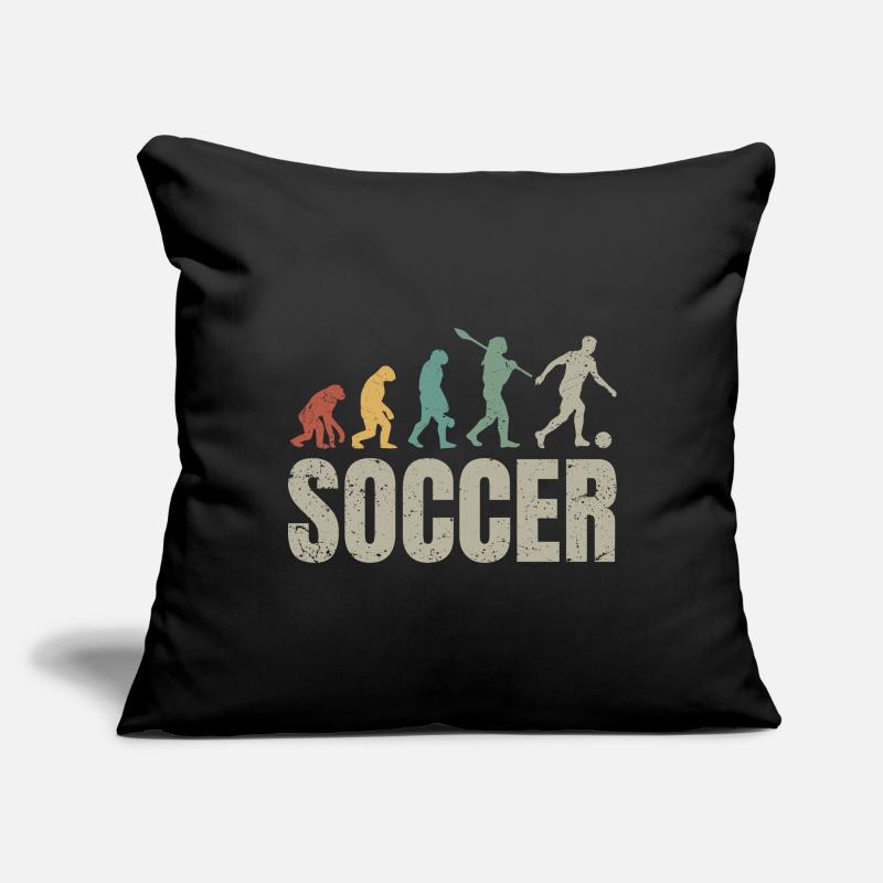 Fußball Evolution | Soccer Evolution Sofakissenbezug 45 x 45 cm