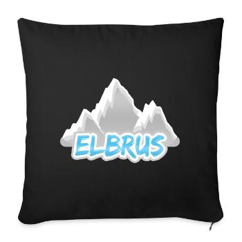 Geschenk für Elbrus - Sofakissenbezug 45 x 45 cm - Schwarz - Vorne