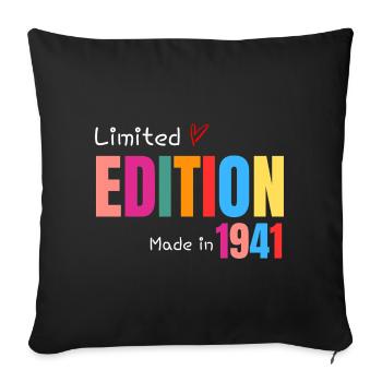 Limited edition Made in 1941 - Housse de coussin décorative 45 x 45 cm - noir - Devant