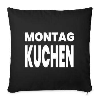 Kuchen - Sofakissenbezug 45 x 45 cm - Schwarz - Vorne