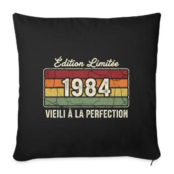 Edition Limitée 1984 Vieil À Perfection - Housse de coussin décorative 45 x 45 cm - noir - Devant