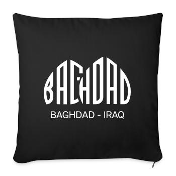 Baghdad Iraq Capital Tour Tourists Iraqis - Sofa pillowcase 17,3'' x 17,3'' (45 x 45 cm) - black - Front