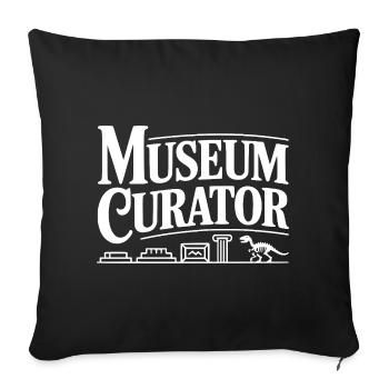 Museum Curator - Sofa pillowcase 17,3'' x 17,3'' (45 x 45 cm) - black - Front