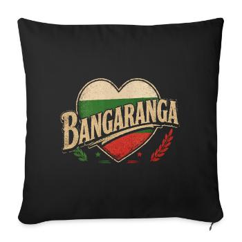 Bangaranga bulgare - Housse de coussin décorative 45 x 45 cm - noir - Devant