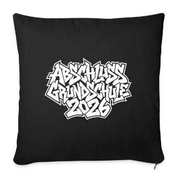 Elementary School Graduation 2026 Graffiti - Sofa pillowcase 17,3'' x 17,3'' (45 x 45 cm) - black - Front