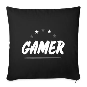 Profession de joueur - Housse de coussin décorative 45 x 45 cm - noir - Devant