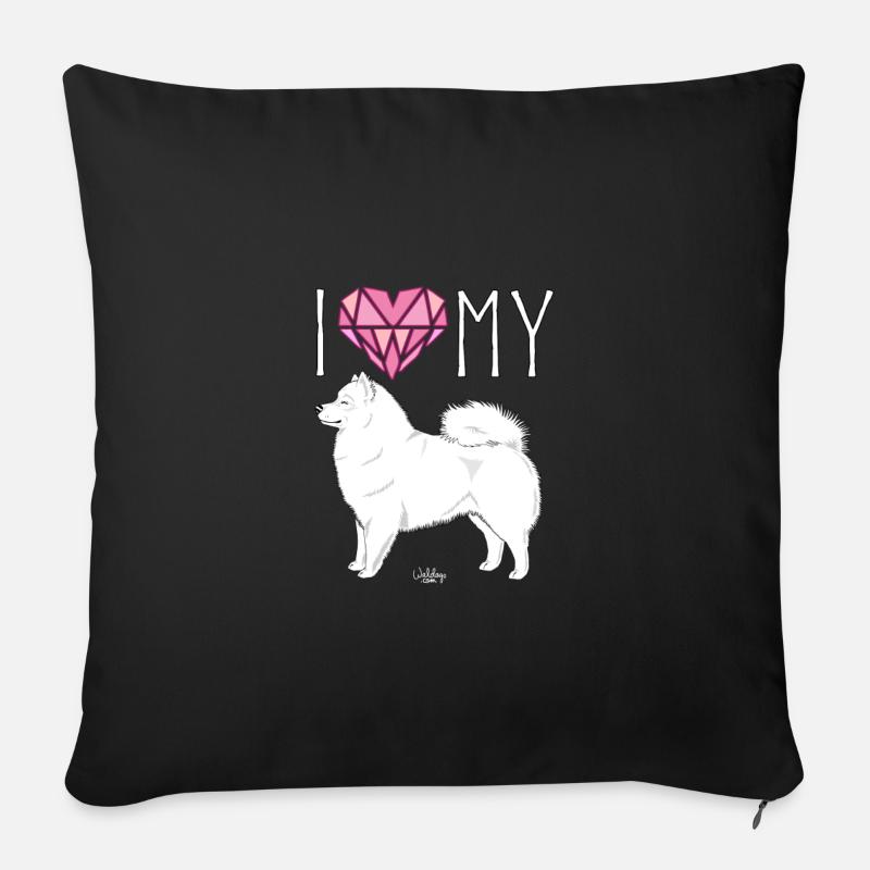 japsilovediamonds - Housse de coussin décorative 45 x 45 cm - noir