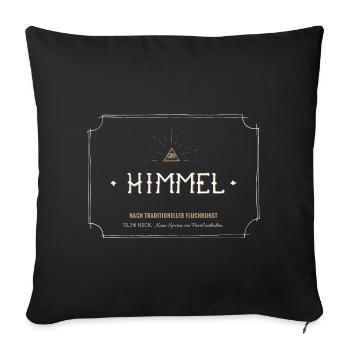 HIMMEL / Himel, Arsch & Zwirn Trio - Sofakissenbezug 45 x 45 cm - Schwarz - Vorne
