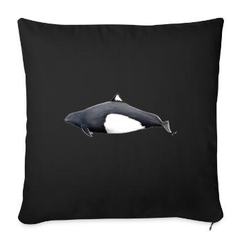 Dall Porpoise - Dall s porpoise Marsouin de Dall - Sofa pillowcase 17,3'' x 17,3'' (45 x 45 cm) - black - Front