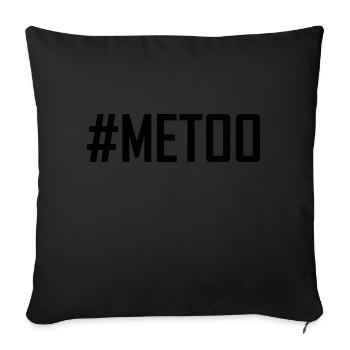 metoo - Housse de coussin décorative 45 x 45 cm - noir - Devant