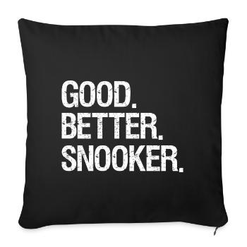 snooker - Sofa pillowcase 17,3'' x 17,3'' (45 x 45 cm) - black - Front