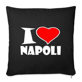 Napoli - Housse de coussin décorative 45 x 45 cm - noir - Devant