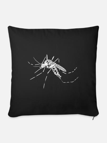Mosquito - Sofakissenbezug 45 x 45 cm - Schwarz