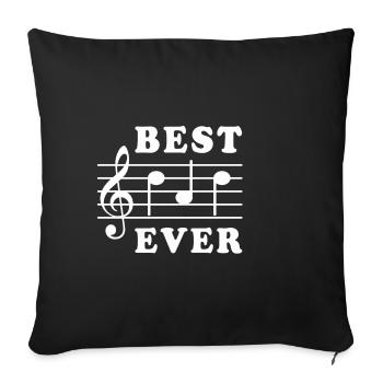 Best Dad Ever Music - Sofa pillowcase 17,3'' x 17,3'' (45 x 45 cm) - black - Front