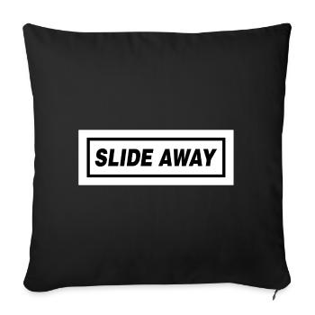 SLIDE AWAY - Sofa pillowcase 17,3'' x 17,3'' (45 x 45 cm) - black - Front