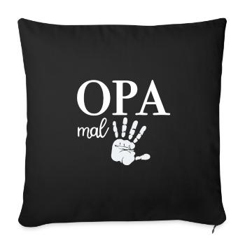 Grand-père de 5 grand-père - Housse de coussin décorative 45 x 45 cm - noir - Devant