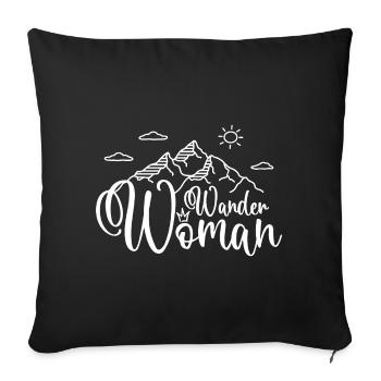 Wander Woman Wanderwoman - Sofakissenbezug 45 x 45 cm - Schwarz - Vorne